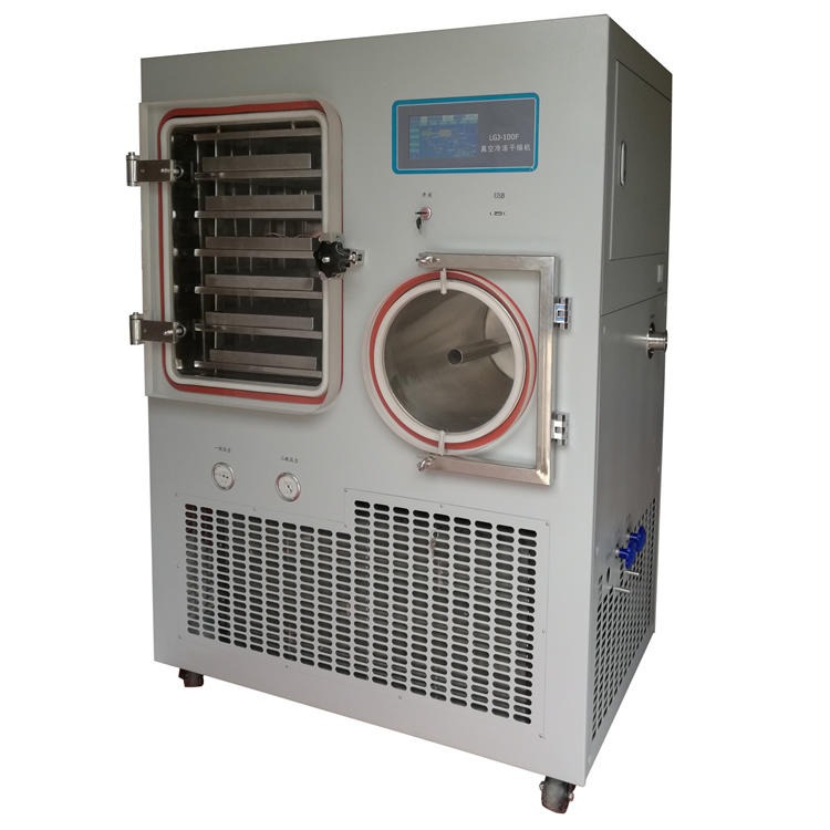一平方真空冻干机 生物制品冷冻干燥机 LGJ-100F硅油型低温冷冻机图片
