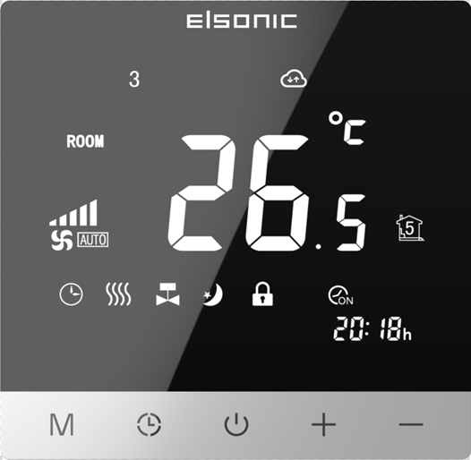 Elsonic/亿林温控器AC308 风机盘管温度控制器 采暖温控器