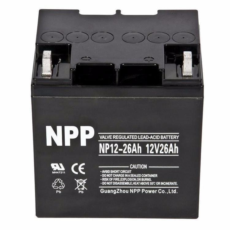 耐普电池12V38AH/NPP蓄电池NP12-38/铅酸免维护 全新包装 质保三年示例图5