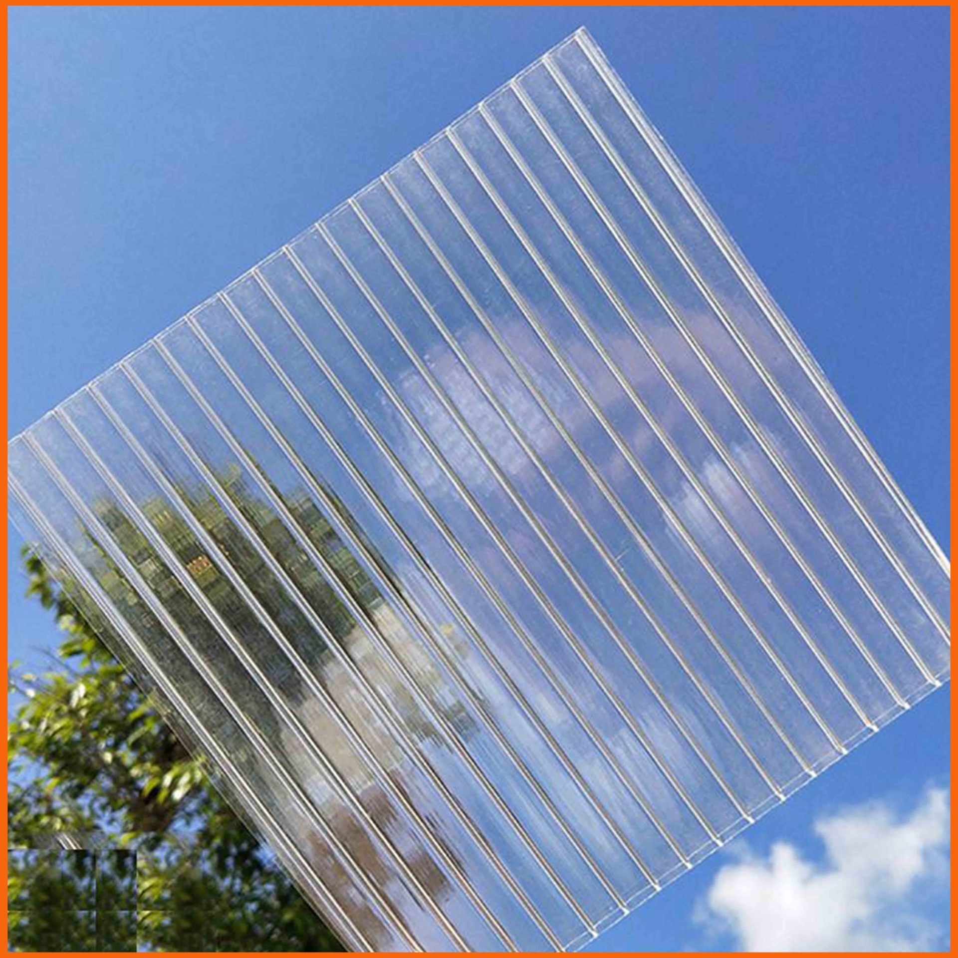 中卫透明空心阳光板 10毫米双层阳光板 卡布隆PC阳光板生产厂家