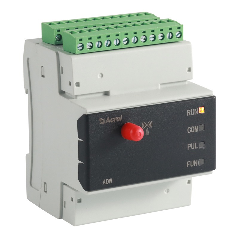 供应多回路无线电表ADW220-D10-2S测2路三相电能导轨电表适用配电箱改造项目安科瑞销售