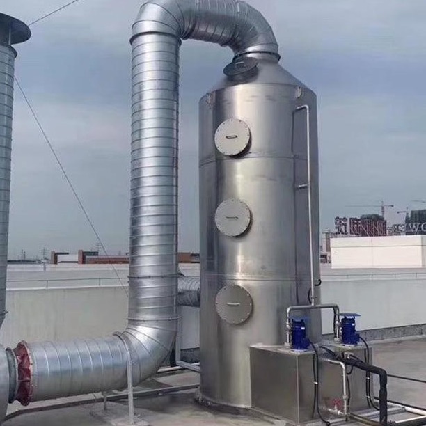 不锈钢水喷淋废气处理设备 10000风量喷淋塔  益松供应