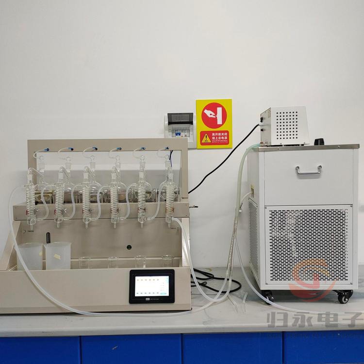 定量称重水质检测氨氮蒸馏仪GY-ZNZLY-6B 全自动智能蒸馏仪
