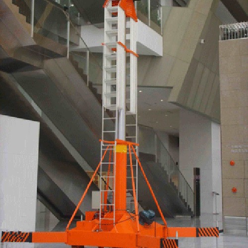安装高空作业升降机 12米登高梯 套缸移动升降机价格 山西升降机厂家
