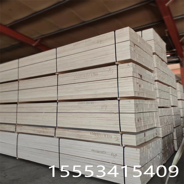 全杨木LVL木板条多层板木方贴面胶合板免熏蒸木方价格