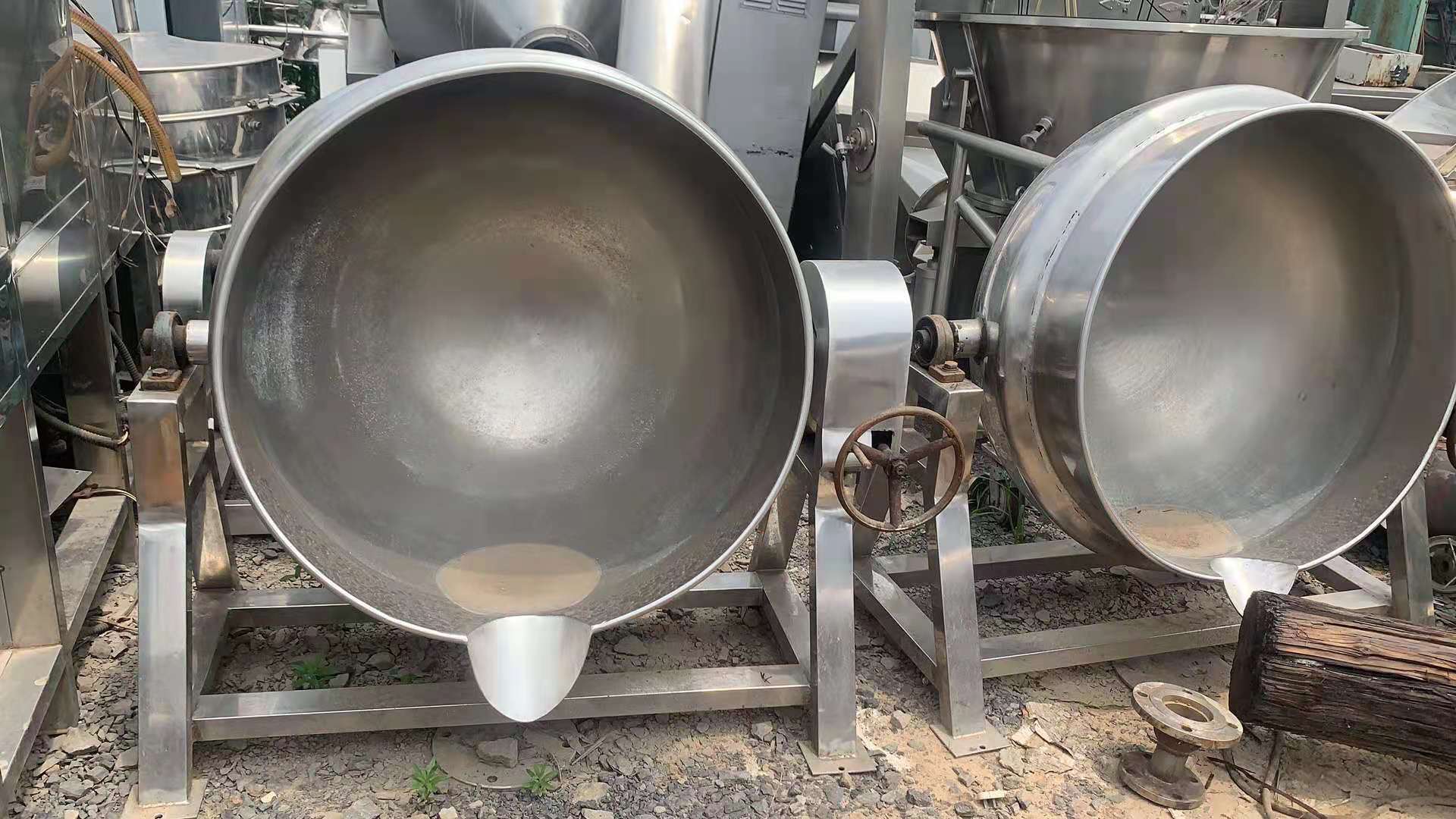 山东广通 二手夹层锅 500升蒸汽夹层锅 面向全国出售