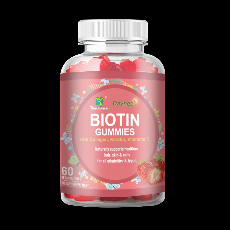 Private label Biotin Keratin Collagen Gummies organic Biotin