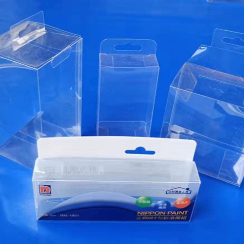 带挂钩式pvc塑料包装盒文体包装pet透明胶盒pp磨砂折叠盒供应沂水