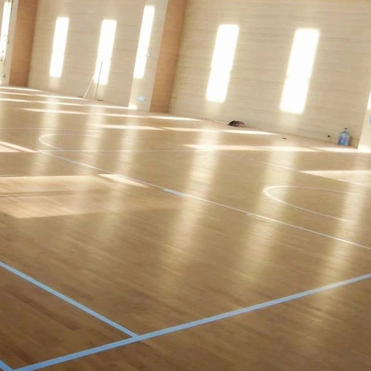 猴王 乒乓球馆地面铺设枫桦木 集成实木A 单层龙骨 运动地板