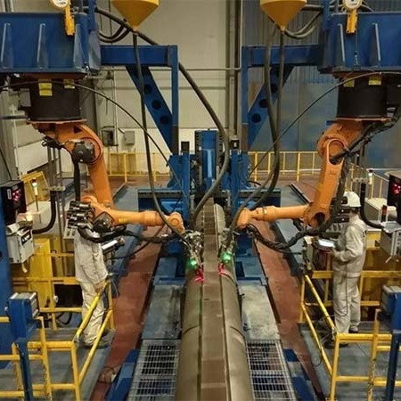车身焊接机器人 自动车身焊接生产线 车身自动焊接设备 框架焊接机器人 焊接机器人生产线 赛邦智能