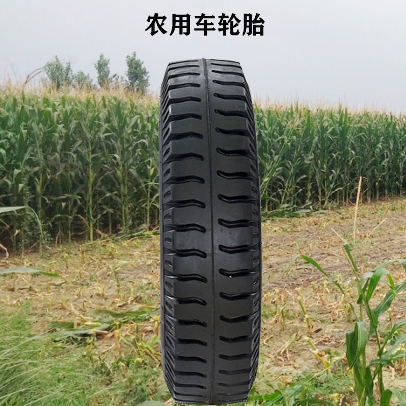厂家提供 农用轮胎 4.00-8平胎 羊角花纹 手推车 平板车轮胎