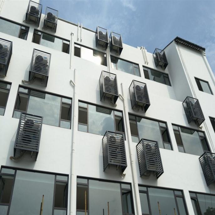 金奇盾空调罩厂家锌钢材质质量保障百叶窗安装围栏铝合金防雨防晒