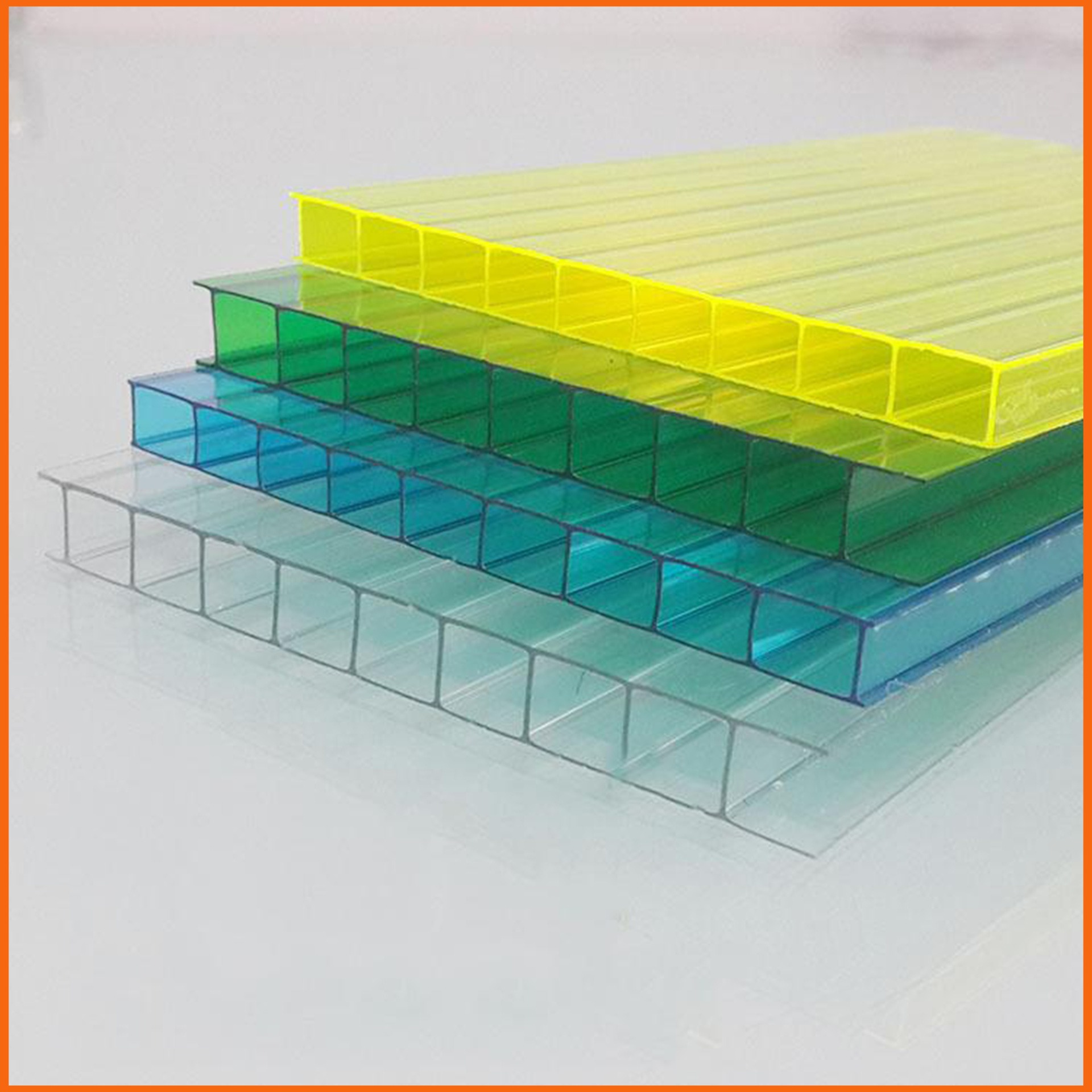 杭州双层PC阳光板 10mm透明阳光板 卡布隆阳光板生产厂家
