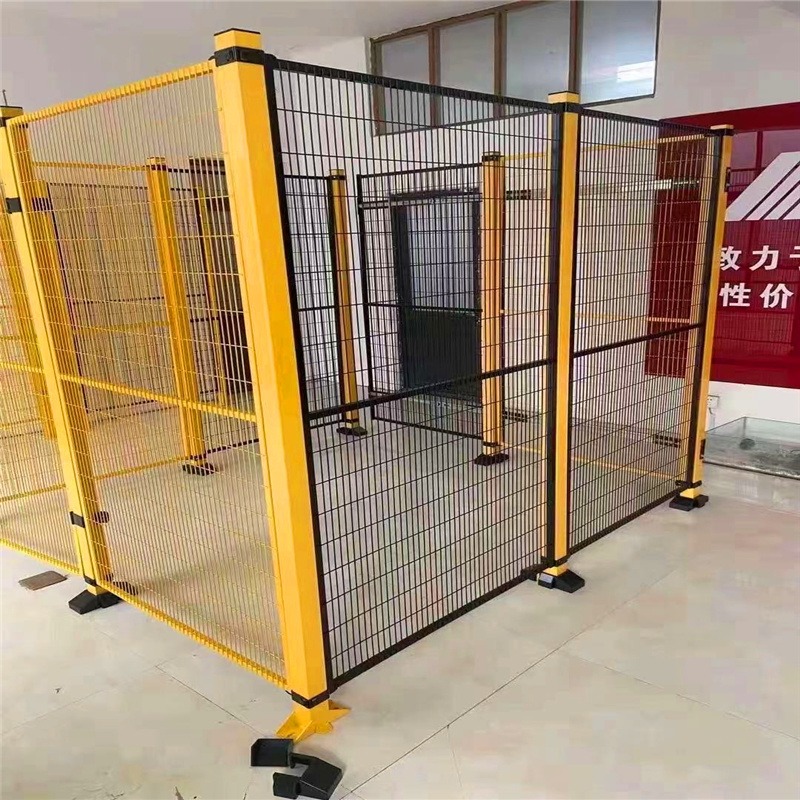 仓库车间隔离网 可移动带门金属丝网工厂设备安全防护围栏护栏网峰尚安