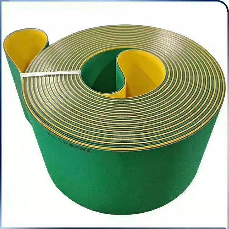 杰贤厂家提供JCPHL20尼龙材质 2- 5MM厚黄绿 平皮带 高速平带 纺织 磨床皮带图片