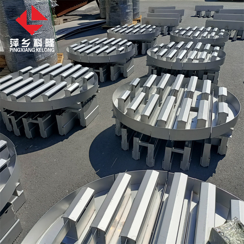 江西萍乡科隆填料塔内件推荐带收集槽式分布器液体分布器图片