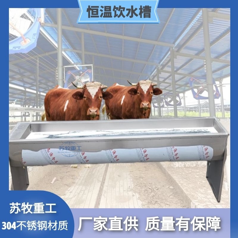 牛用电加热水槽 自动温控系统的恒温饮水槽苏牧重工 厂家直销图片