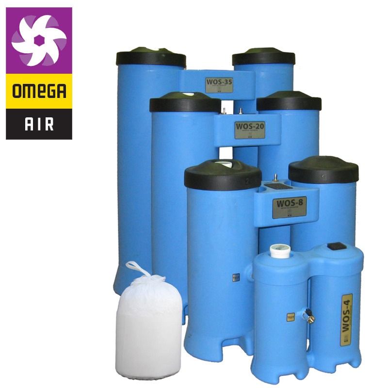 OMEGA 欧米茄 wos-20 空压机系统 油水分离器 冷凝水收集器 空压机油水分离 储气罐油水处理 冷干机废水收集