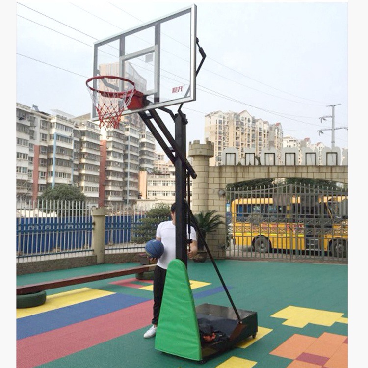 通奥 户外儿童篮球架 儿童升降篮球架 带轮移动 升降调节图片