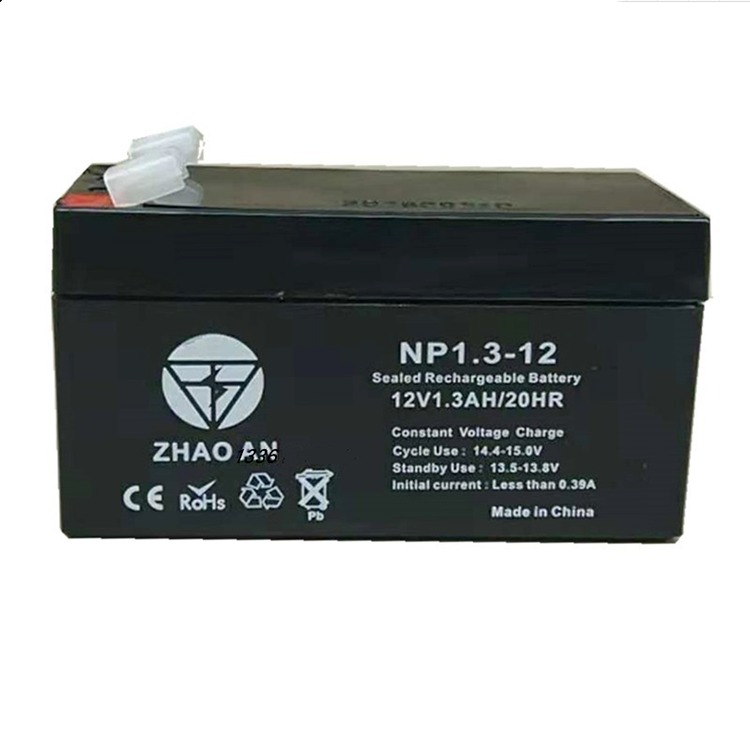 ZHAOAN兆安蓄电池NP1.3-12 12V1.3AH玩具车医疗仪器专用电池
