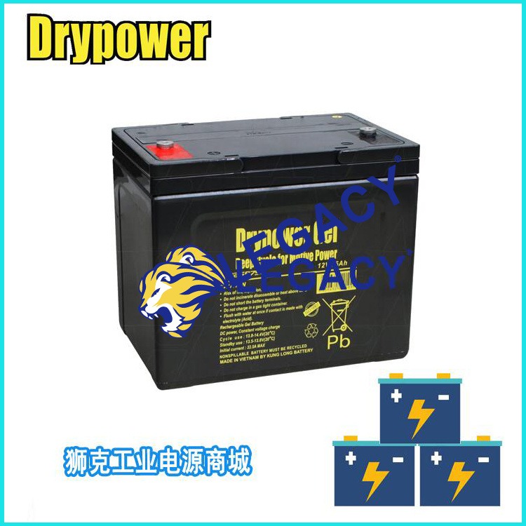 美国DRYPOWER蓄电池12GB50C 12V50AH工业储能UPS电池电瓶销售点