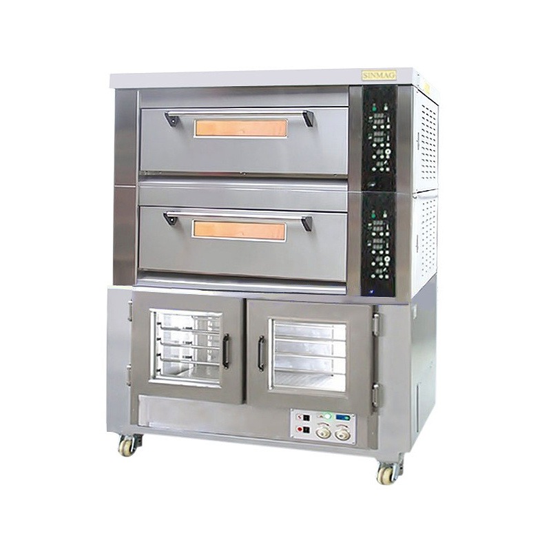 无锡新麦组合炉 二层四盘电烤箱+10盘醒发箱 新麦SM522+10F烘炉