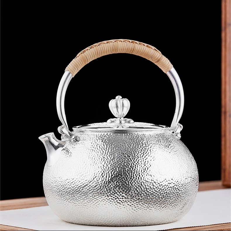 一张打日本银壶 999云南正品银壶 家用煮茶壶泡茶器茶具