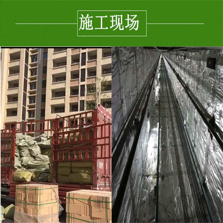 重庆电梯井隔音毡 20mm针刺毡 覆铝箔玻璃纤维针刺毡厂家示例图10