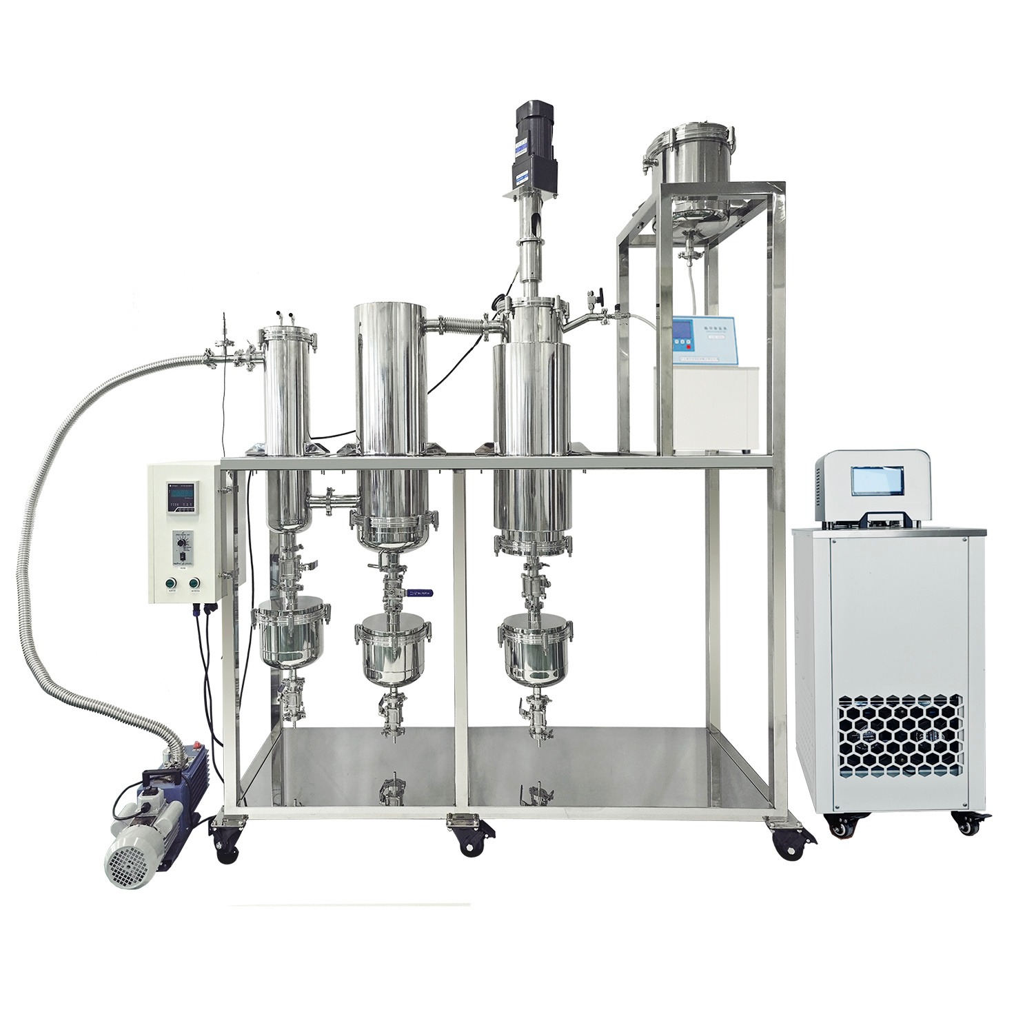 安研液液分离装置AYAN-B100实验室玻璃薄膜蒸发器