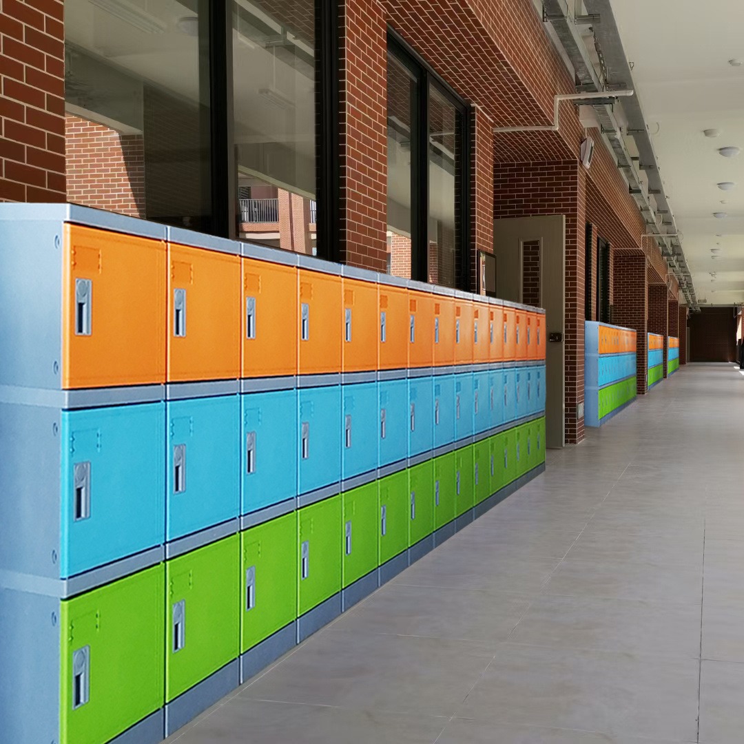 好柜子HGZ-310型教室走廊ABS塑料书包柜宿舍ABS塑料储物柜图片