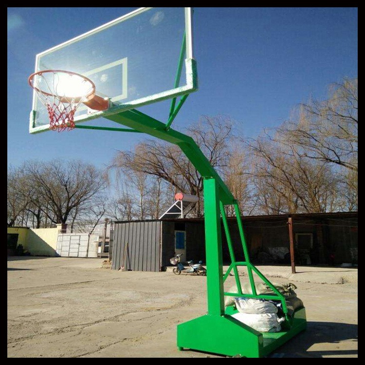 液压升降篮球架 凹箱篮球架 隆胜体育 户外健身篮球架