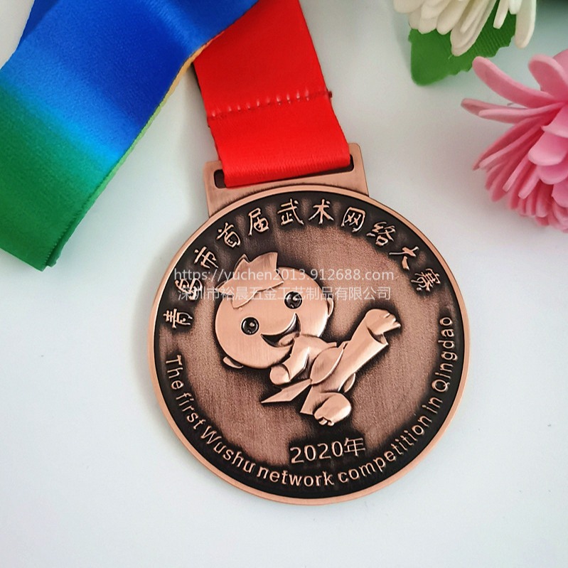 裕晨奖牌制作儿童幼儿园学校马拉松运动会比赛金属挂牌完赛纪念品