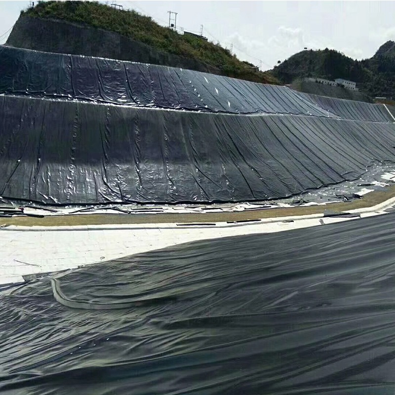 hdpe土工膜 塑料防水黑膜 沼液池防渗漏 厂家订制 陆汛