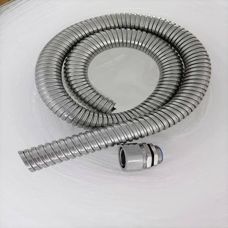 316不锈钢单扣金属软管 DN20铠装电缆波纹管蛇皮管长盛丰源生产厂