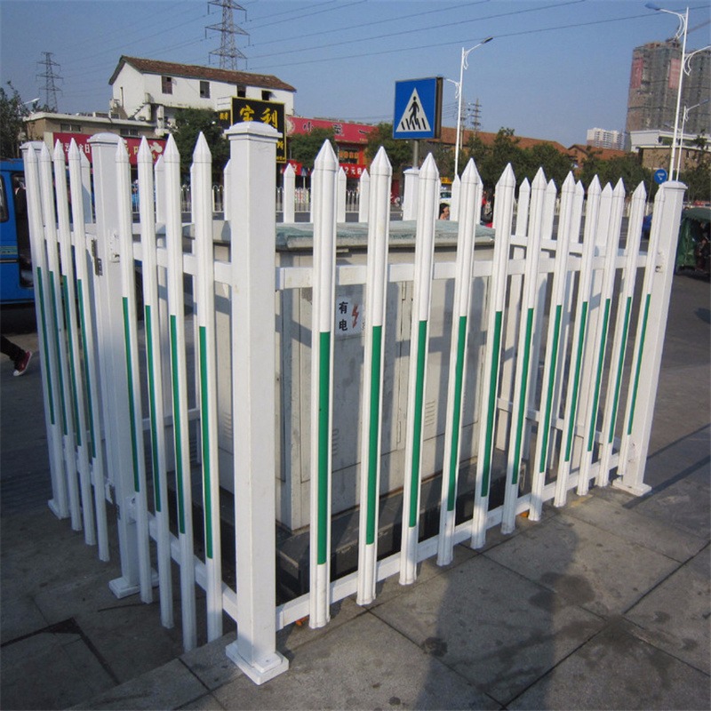 变压器PVC防护栏 幼儿园市政护栏小区围栏 庭院铁栅栏塑钢防护栏峰尚安