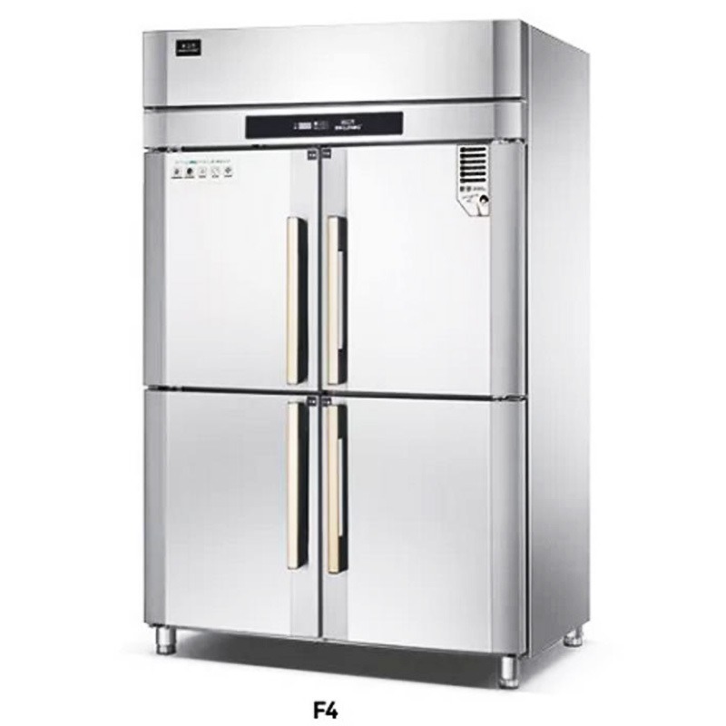 冰立方F4四门冷冻冰箱 商用4门厨房冷冻柜 全铜不锈钢四门冰柜 冰立方四门直冷冰箱