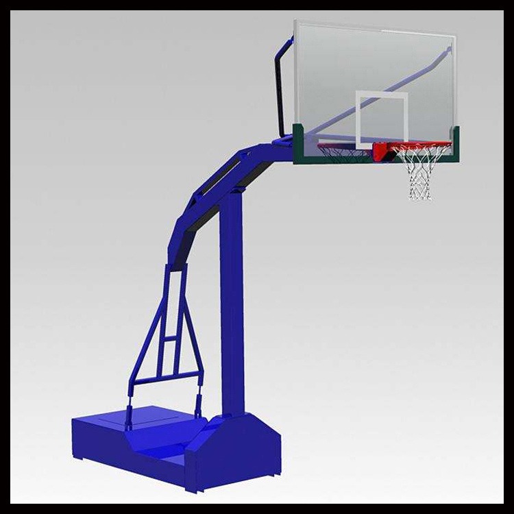 悬臂固定篮球架 电动液压篮球架 成人标准室外篮球架 隆胜体育