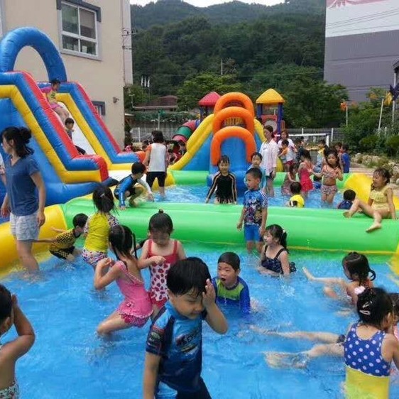 河南郑州充气水池厂家 儿童游泳池批发价格 幼儿园活动戏水池定制