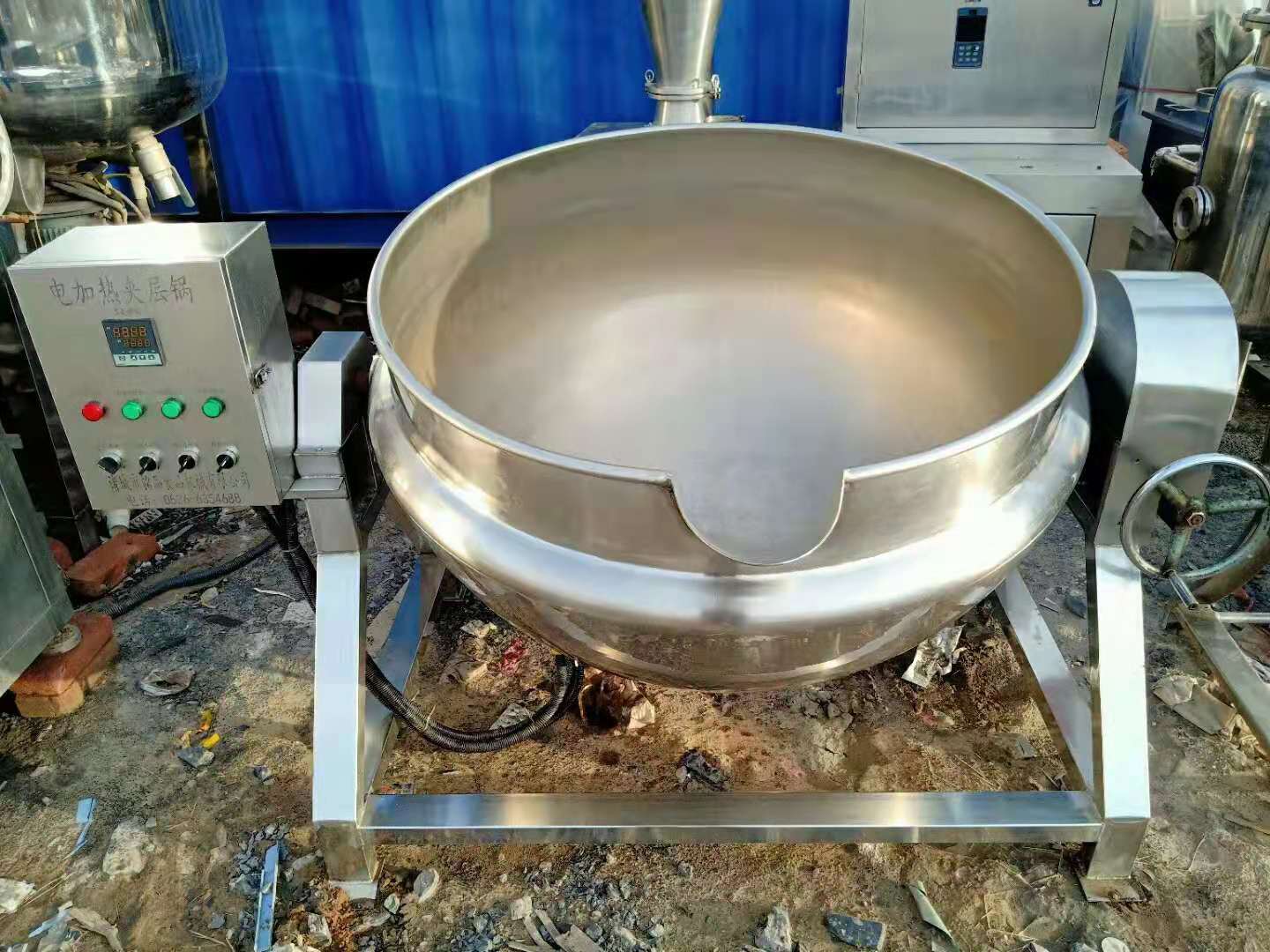 二手夹层锅 二手搅拌锅 300升夹层锅 食品级材质