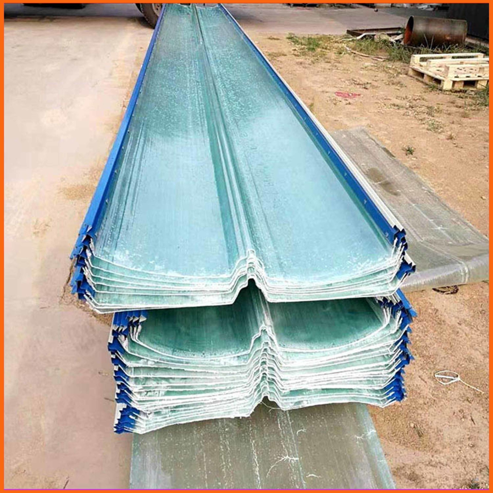 新疆玻璃钢透明瓦 900型FRP钢收边采光带 透明保温屋顶板厂家定做