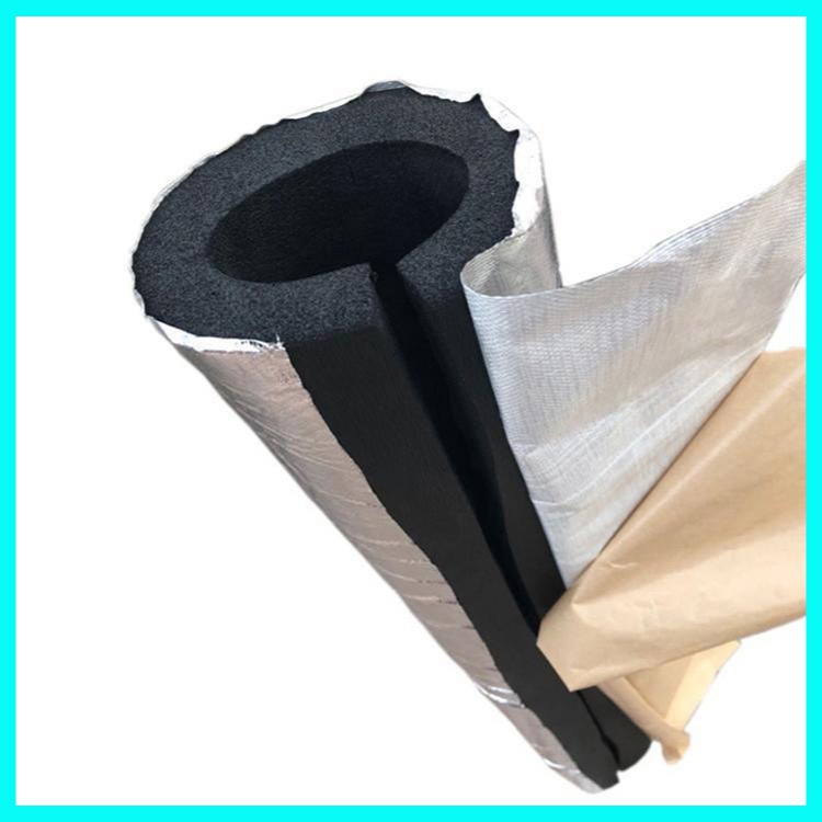 B2级橡塑保温管 自粘一体式防冻橡塑管 关宁 开口自粘橡塑管