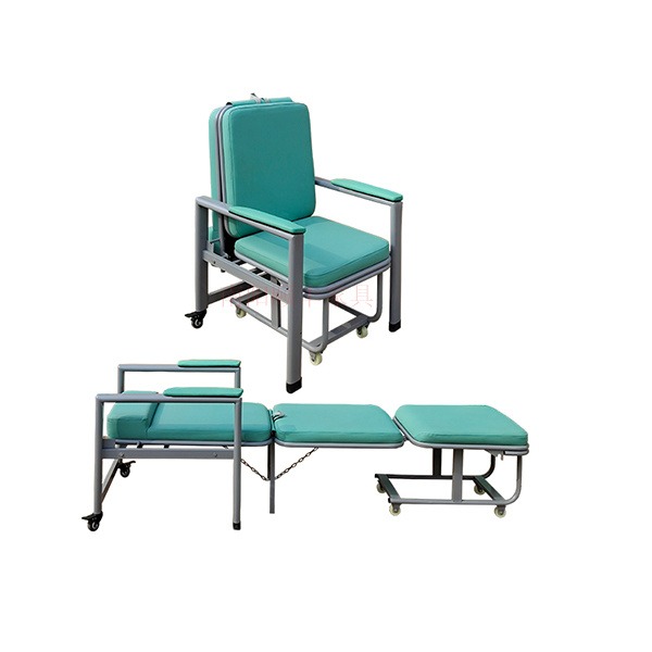 河南医用不锈钢折叠陪护椅 医院病人陪护椅床厂家