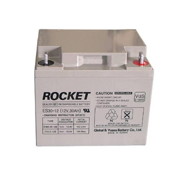 ROCKET蓄电池ESL65-12火箭免维护电池12V65AH韩国原装进口