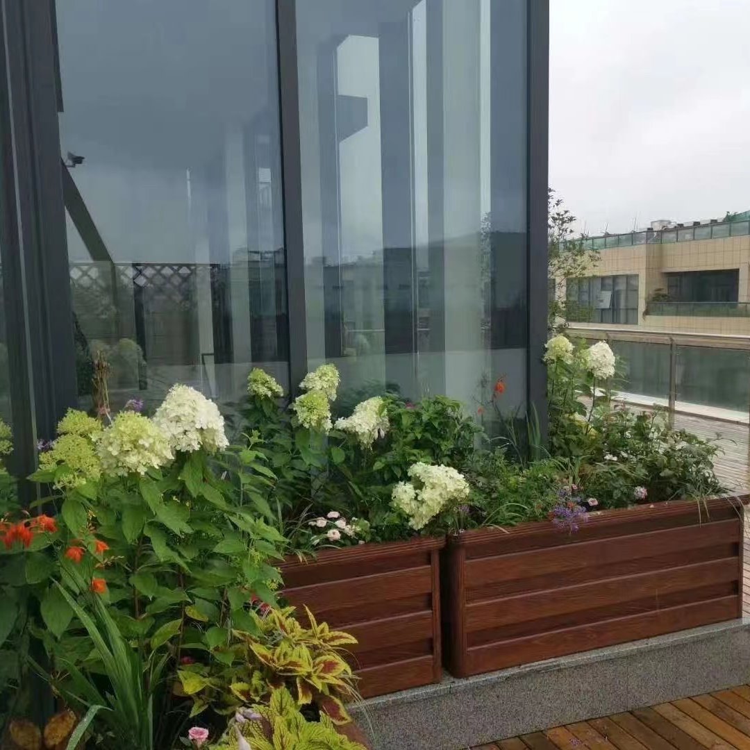 苏亭铝合金花箱户外庭院定制铝合金花箱组合花坛长方形
