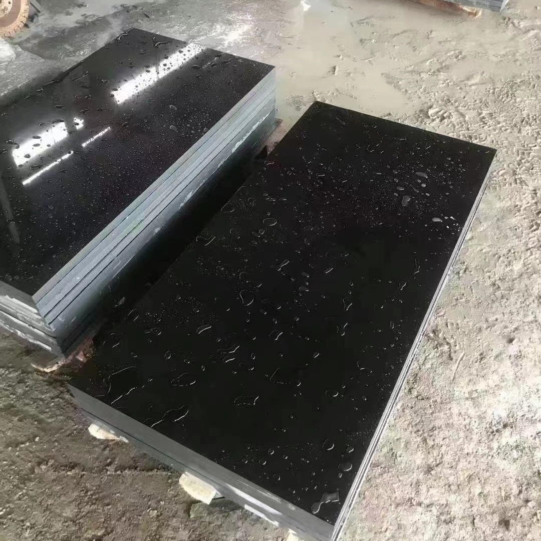 中国黑石材 立洲 户外广场板 地面工程