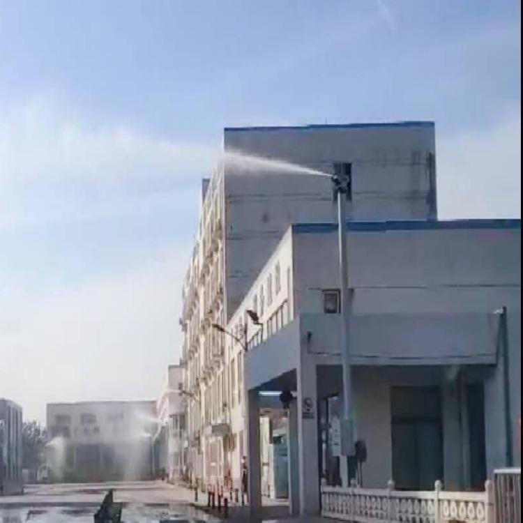 黑龙江佳木斯喷雾雾桩 道路室外喷淋降尘系统 360度旋转全自动喷雾桩喷头