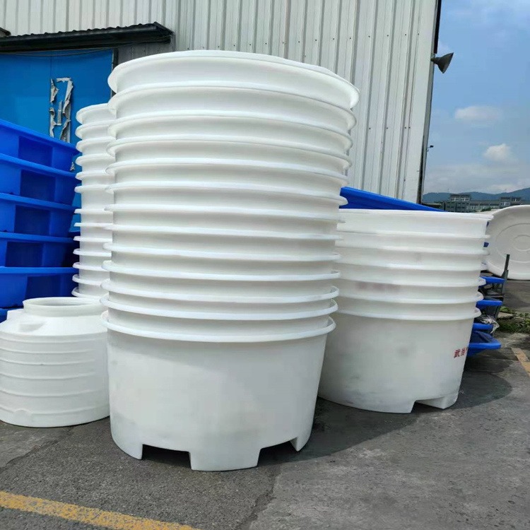 重庆厂家定制1000升食品级塑料圆桶 抗老化鱼菜共生桶 纺织叉车桶 泡菜腌制塑胶圆桶