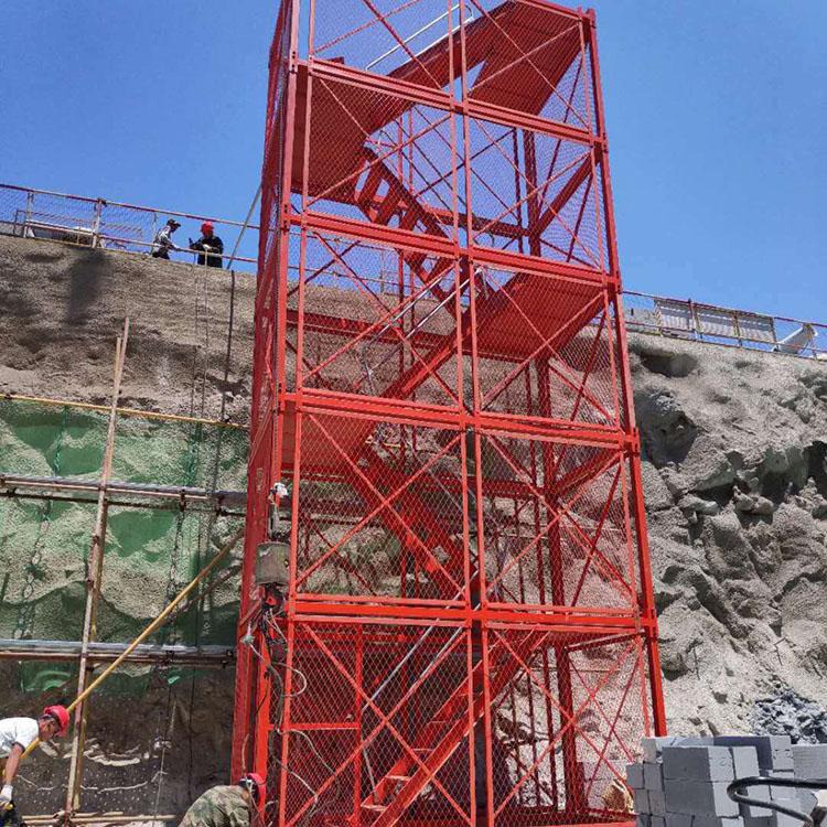 宇鑫 基坑梯笼 框架式安全爬梯 建筑安全梯笼