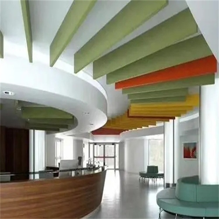 造型美观的吊顶天花板 异形岩棉天花板 形状颜色可定制 豪瑞厂家