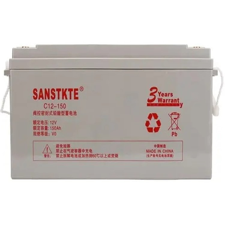 SANSTKTE蓄电池C12-150 12V150AH备用电力 延长供电系统